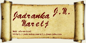 Jadranka Marelj vizit kartica